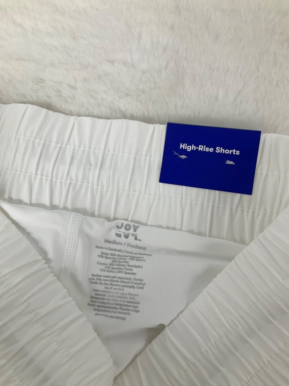 Joylab Medium High- Rise True White Skort  2 interior side pockets NEW with tags - Picture 6 of 9